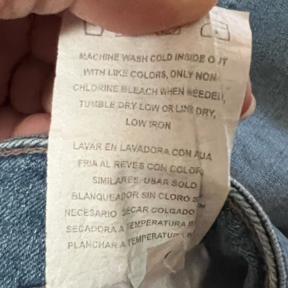 Riders By Lee Women’s Mid Rise Bermuda Jean Shorts, EUC, Size 16 - Picture 7 of 7